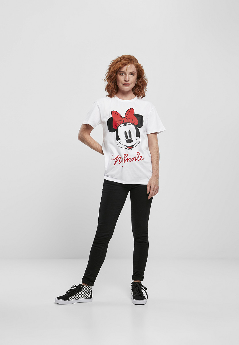 Mickey Mouse tričko, Minnie Mouse Girly White, dámské, velikost S