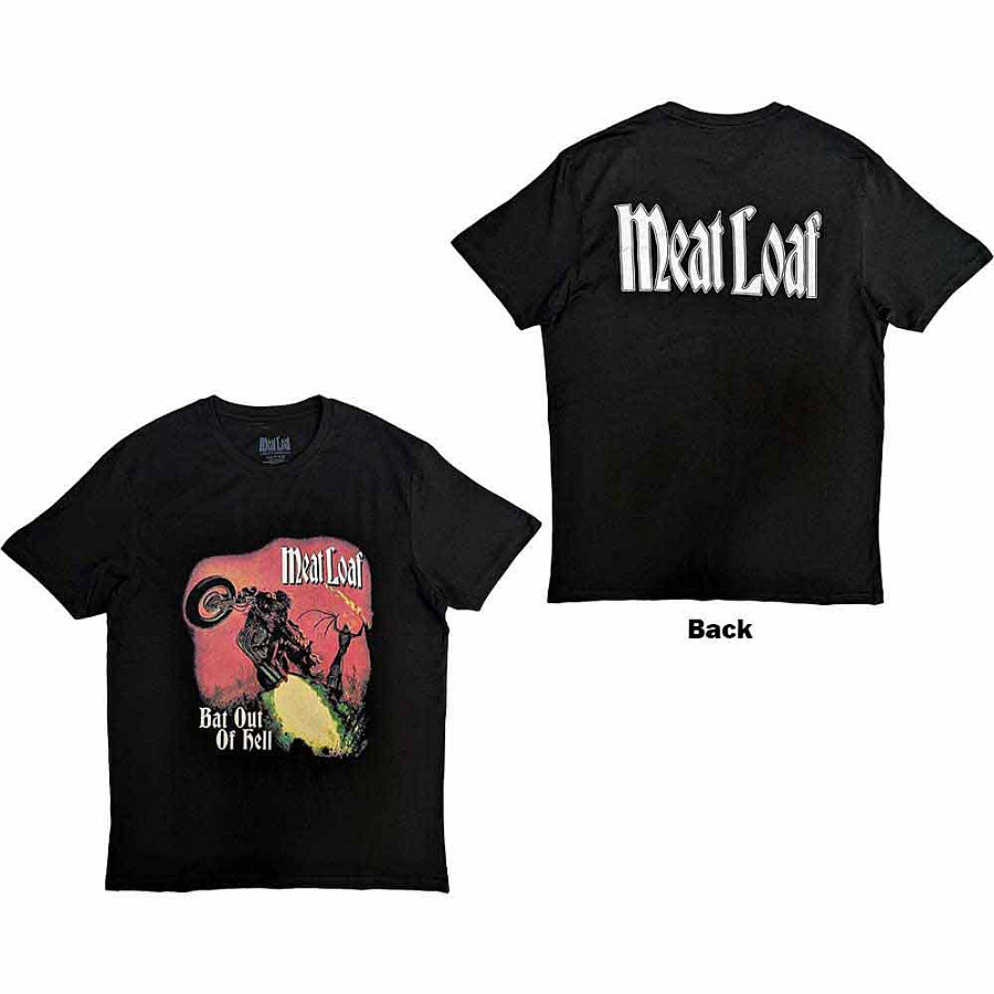 Meat Loaf tričko, Bat Out Of Hell Cover Black, pánské, velikost L
