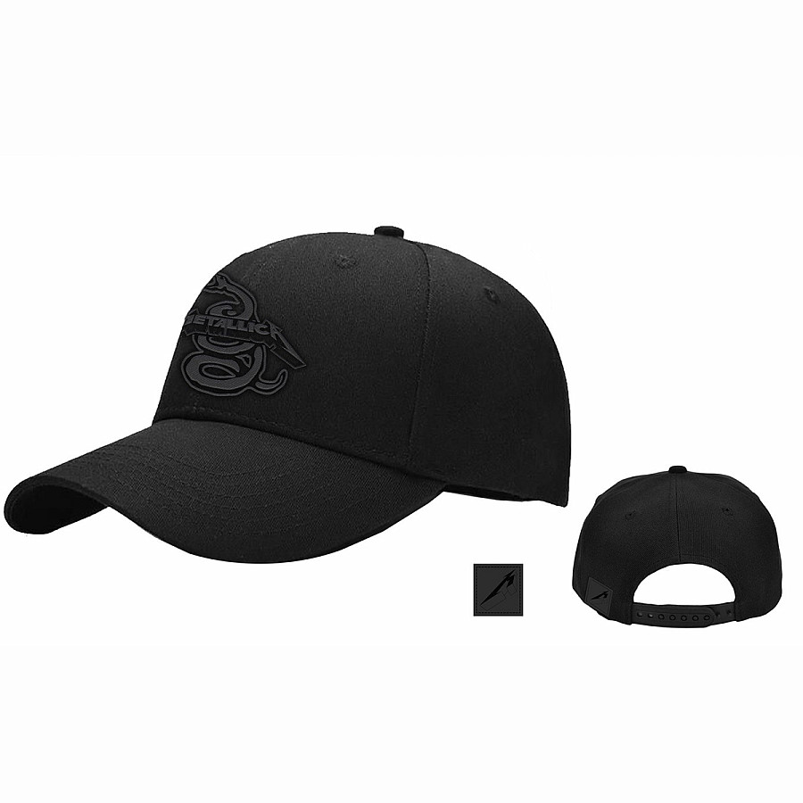 Metallica kšiltovka, Black Album Snake Baseball Cap Black