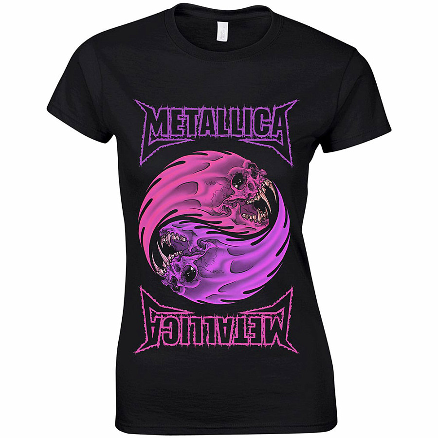 Metallica tričko, Yin Yang Purple Black, dámské, velikost XXL