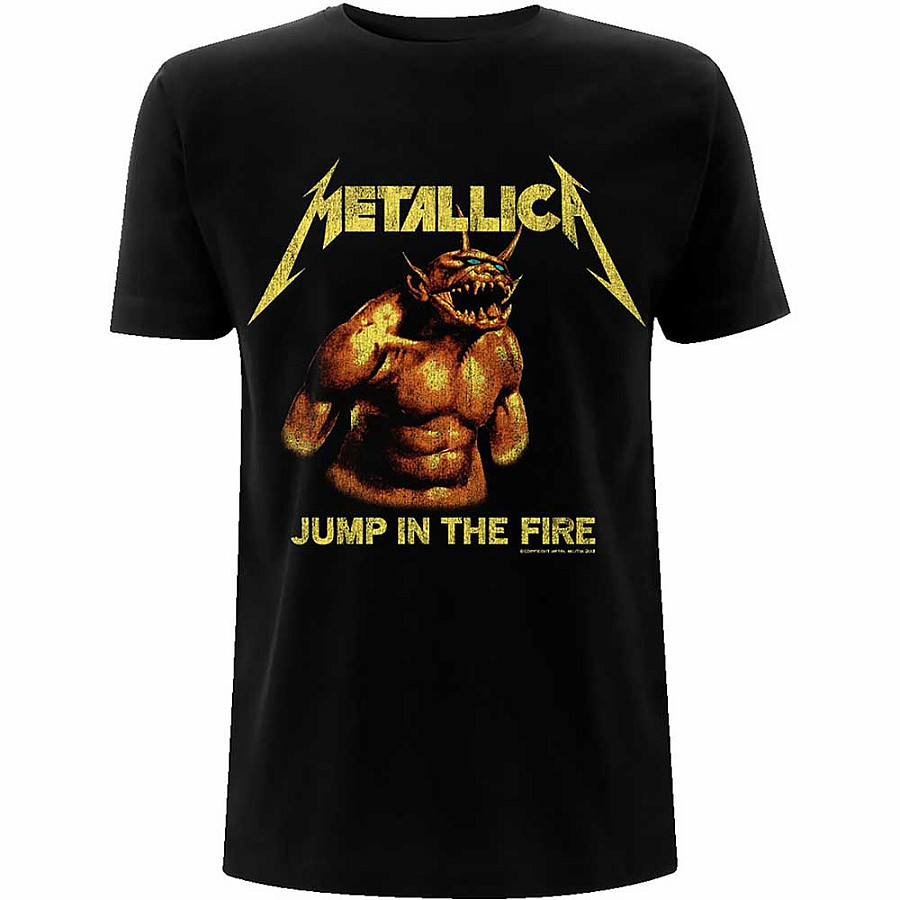 Metallica tričko, Jump In The Fire Vintage Black, pánské, velikost XXL
