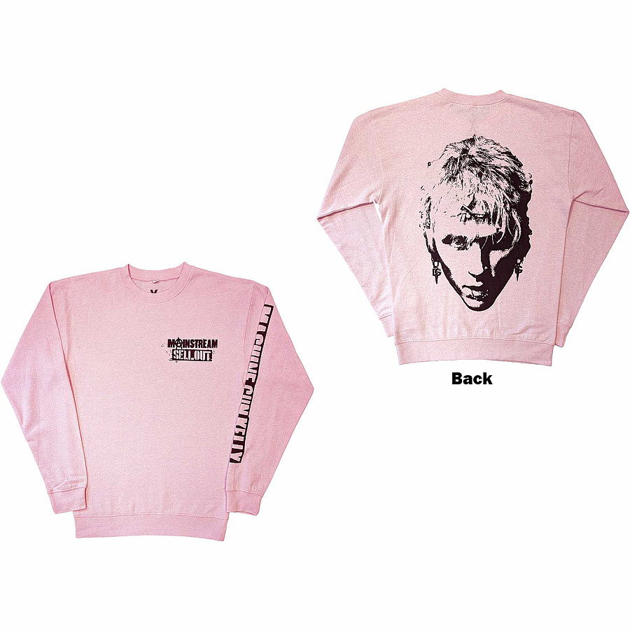 Machine Gun Kelly mikina, Pink Face Sweatshirt Sleeve Print BP Pink, pánská, velikost L