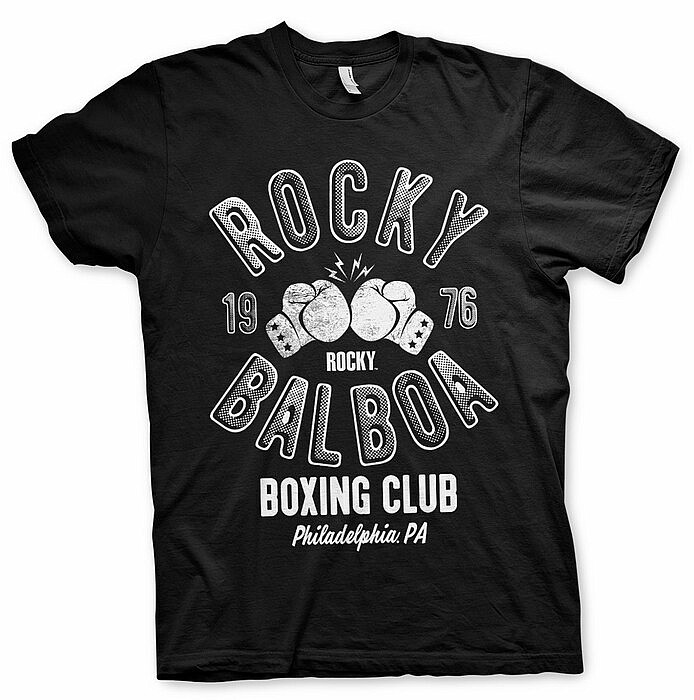 Rocky tričko, Boxing Club Black, pánské, velikost S