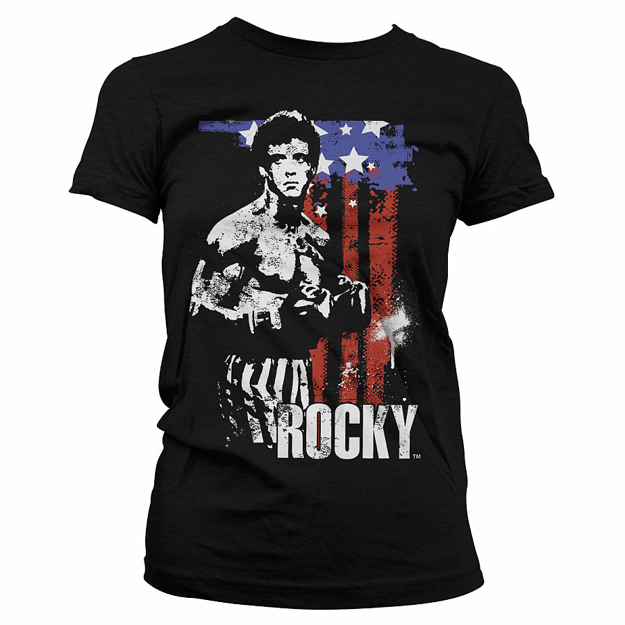 Rocky tričko, American Flag Girly, dámské, velikost L