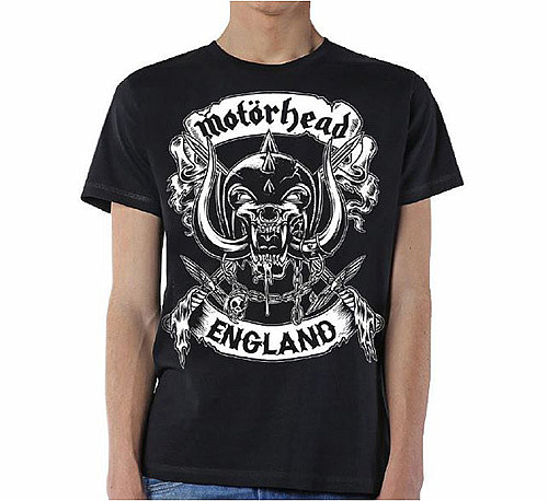 Motorhead tričko, Crossed Sword England Crest, pánské, velikost M