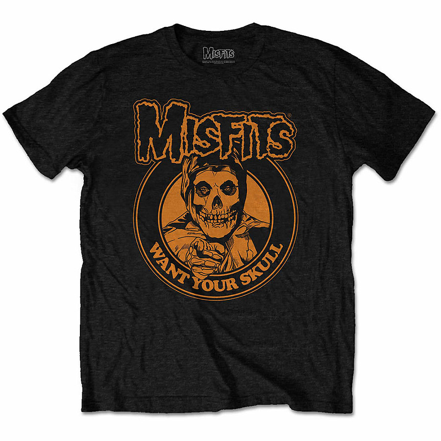 Misfits tričko, Want Your Skull Black, pánské, velikost M