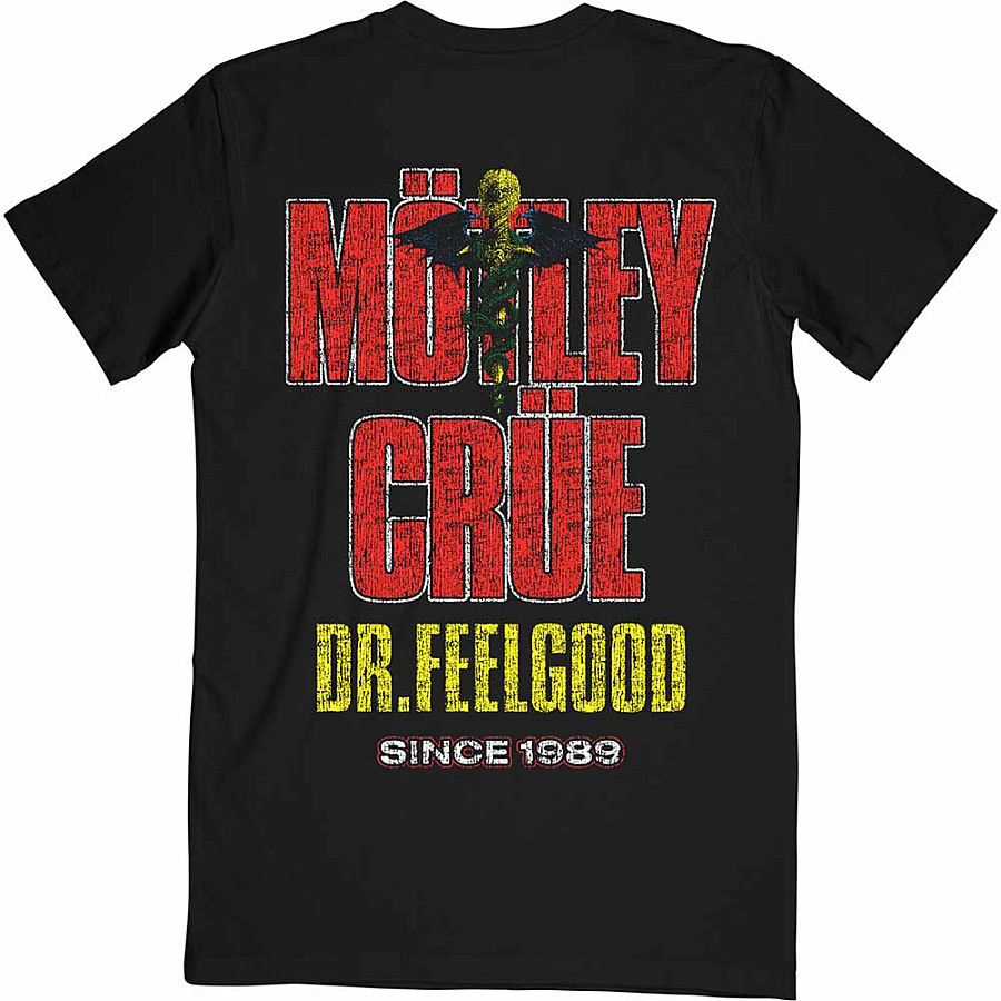 Motley Crue tričko, Dr Feelgood Circle Photo BP Black, pánské, velikost S