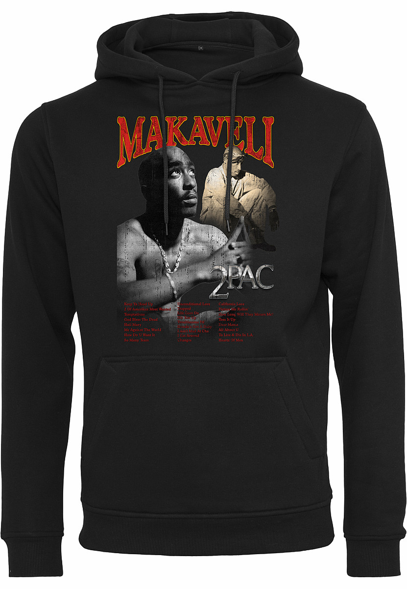 Tupac mikina, Makaveli Black, pánská, velikost XL