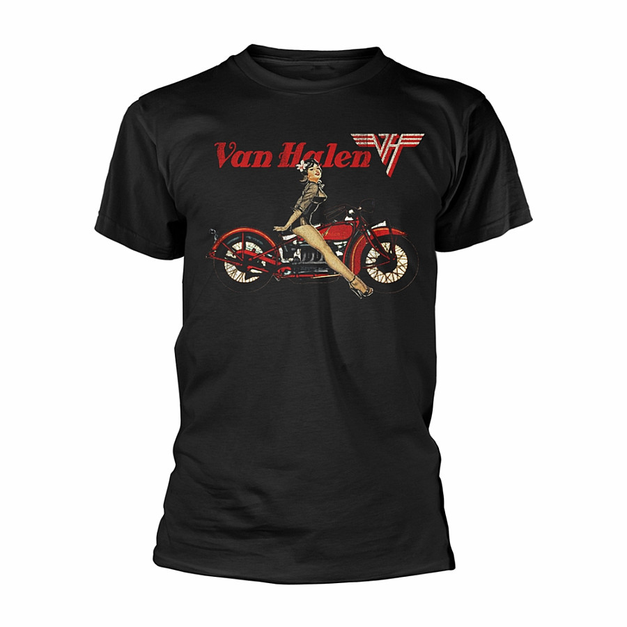 Van Halen tričko, Pin Up Motorcycle Black, pánské, velikost XL