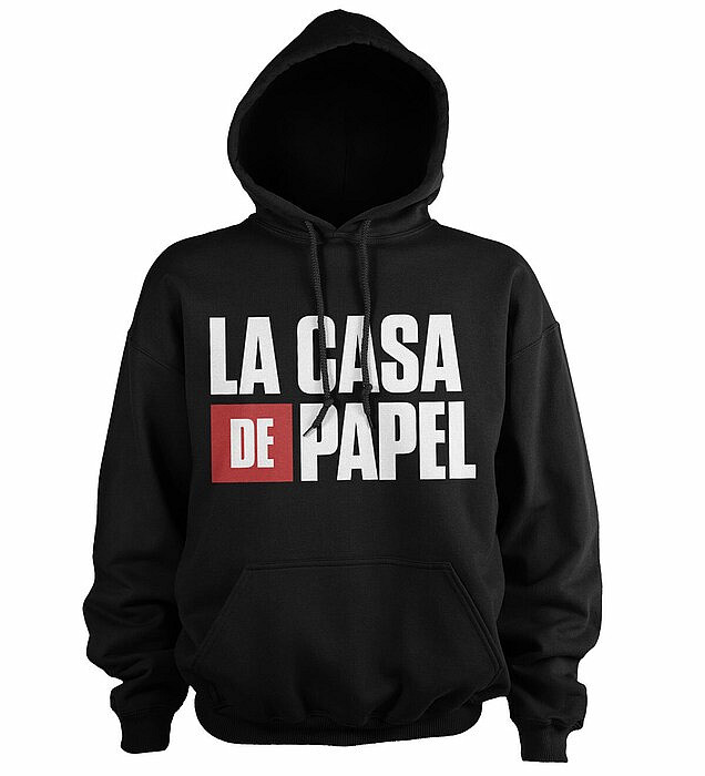 La Casa De Papel mikina, Logo Hoodie Black, pánská, velikost XXL