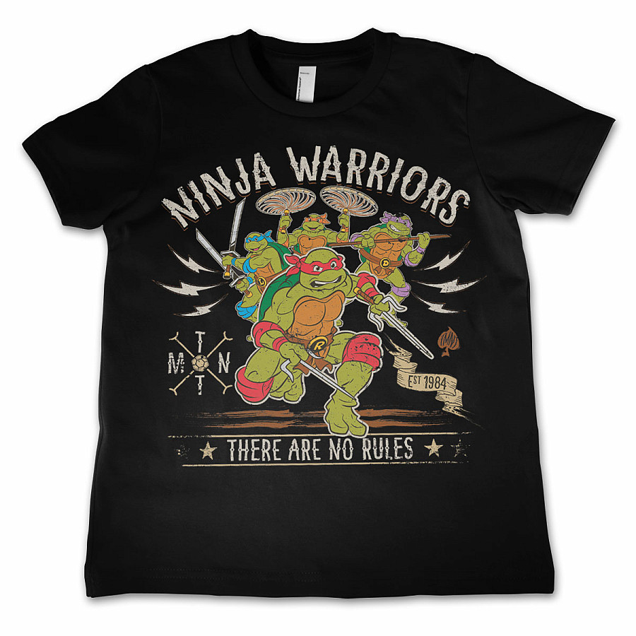 Želvy Ninja tričko, No Rules, dětské, velikost XS velikost XS (4 roky)