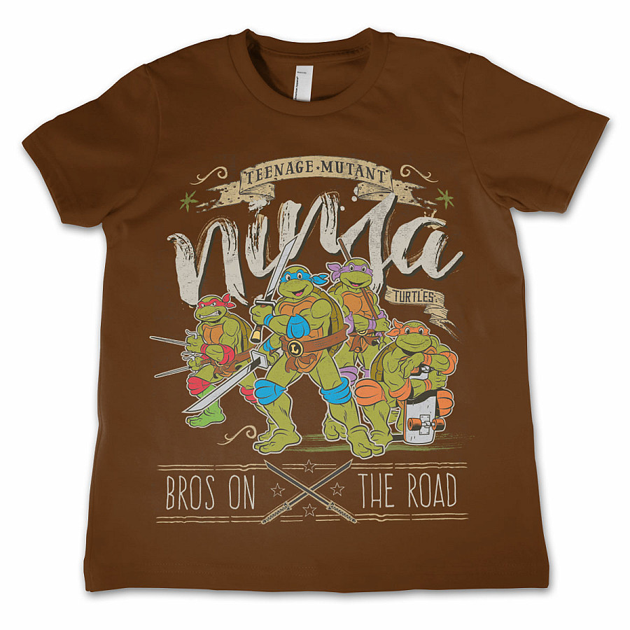 Želvy Ninja tričko, Bros On The Road, dětské, velikost XL velikost XL (12 let)
