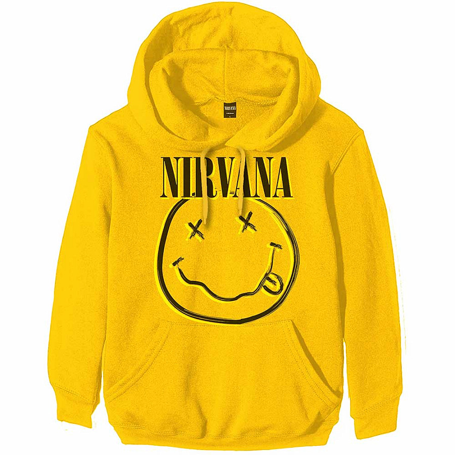 Nirvana mikina, Inverse Smiley Yellow, pánská, velikost XL