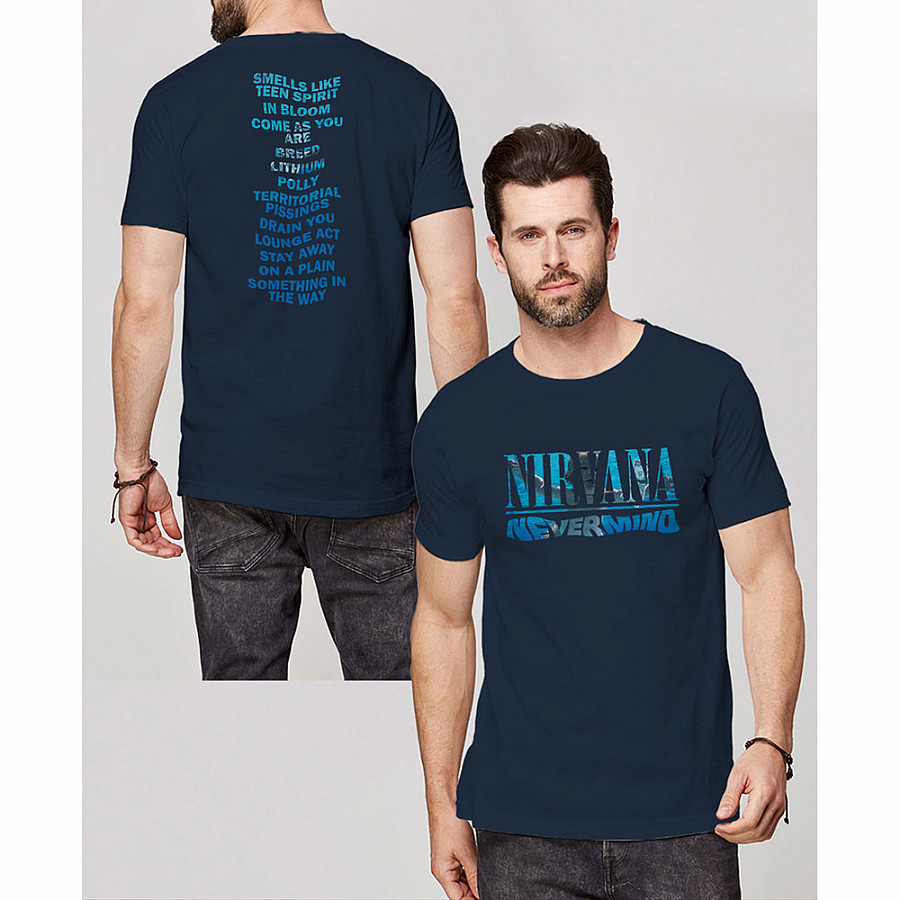 Nirvana tričko, Nevermind Navy pánské, velikost L