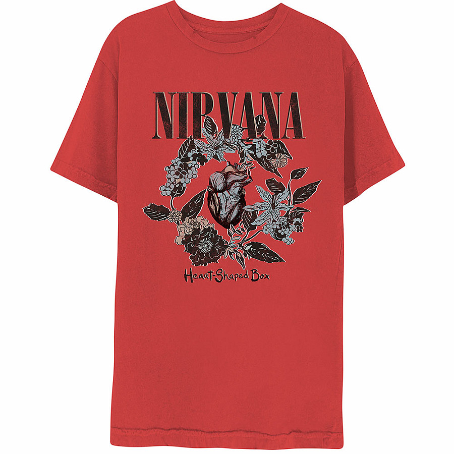 Nirvana tričko, Heart-Shaped Box Red, pánské, velikost XXL