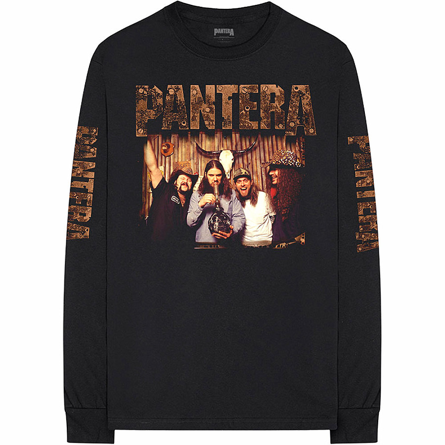 Pantera tričko dlouhý rukáv, Bong Group Sleeve Print Black, pánské, velikost XXL