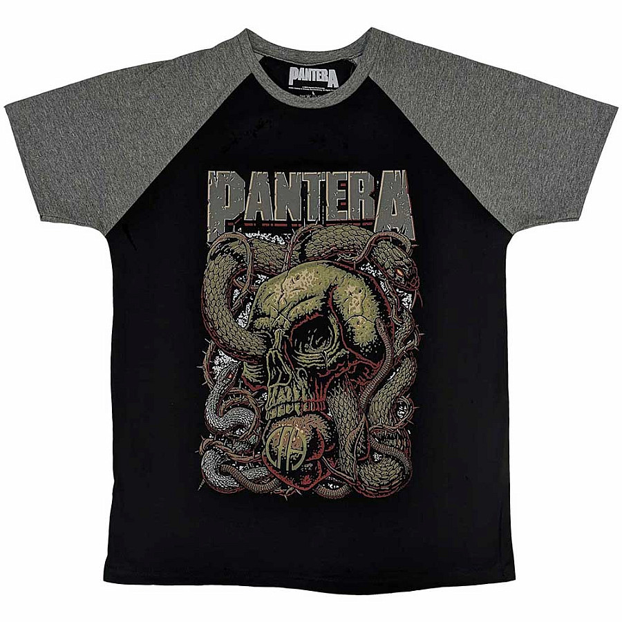 Pantera tričko, Serpent Skull Black &amp; Grey, pánské, velikost XL