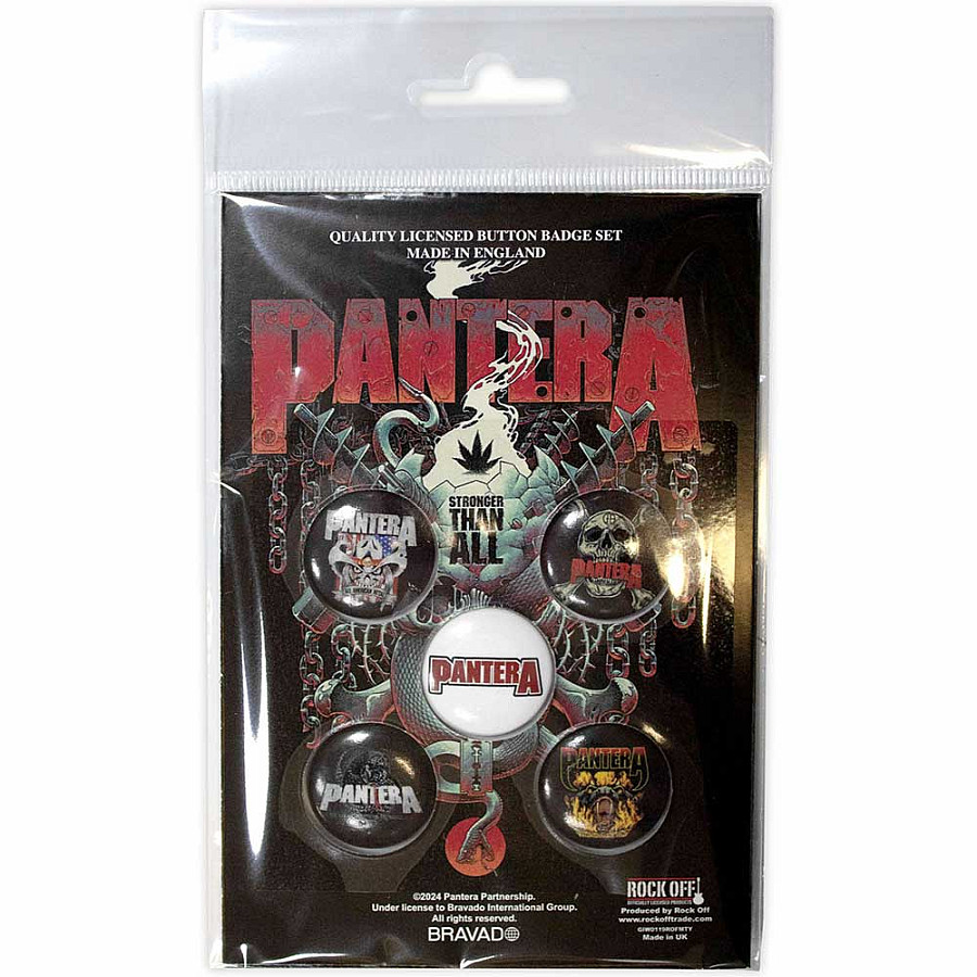 Pantera set 5-ti placek průměr 25 mm, Snake