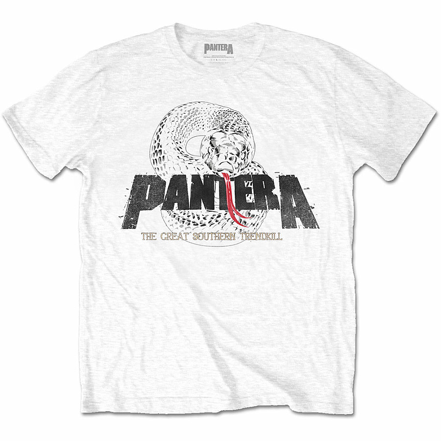 Pantera tričko, Snake Logo White, pánské, velikost XL