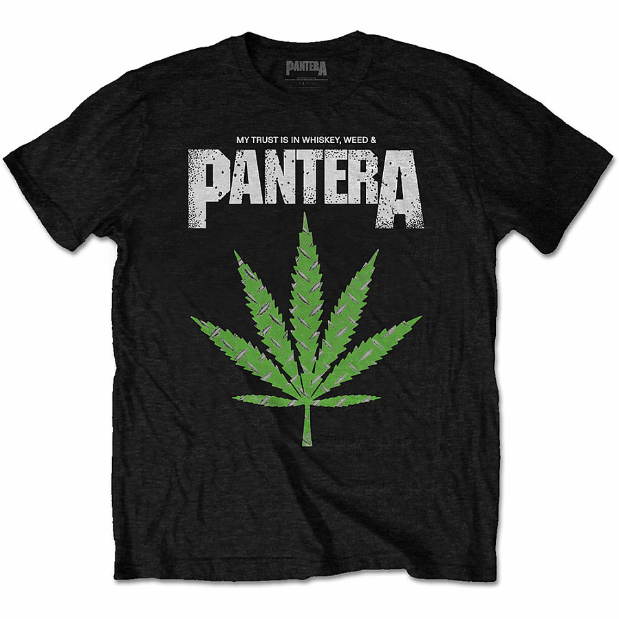 Pantera tričko, Whiskey &#039;n Weed Black, pánské, velikost S 5056368698224