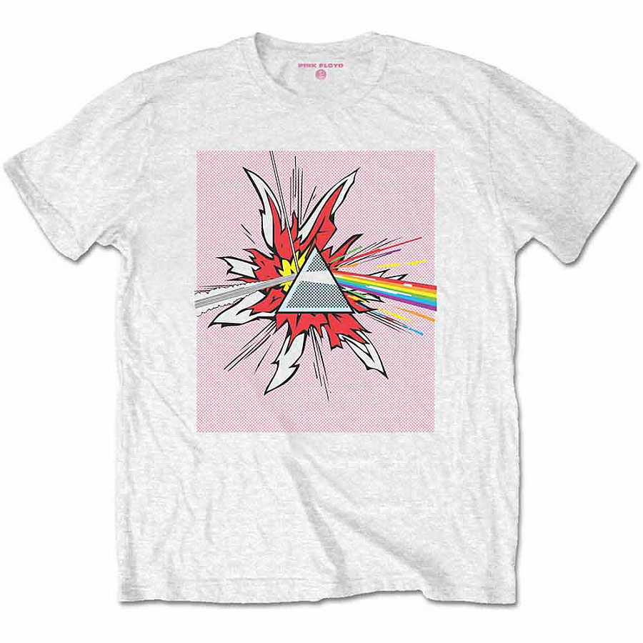 Pink Floyd tričko, Lichtenstein Prism White, pánské, velikost M