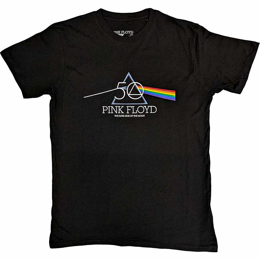 Pink Floyd tričko, Dark Side of the Moon 50th Black, pánské, velikost XL