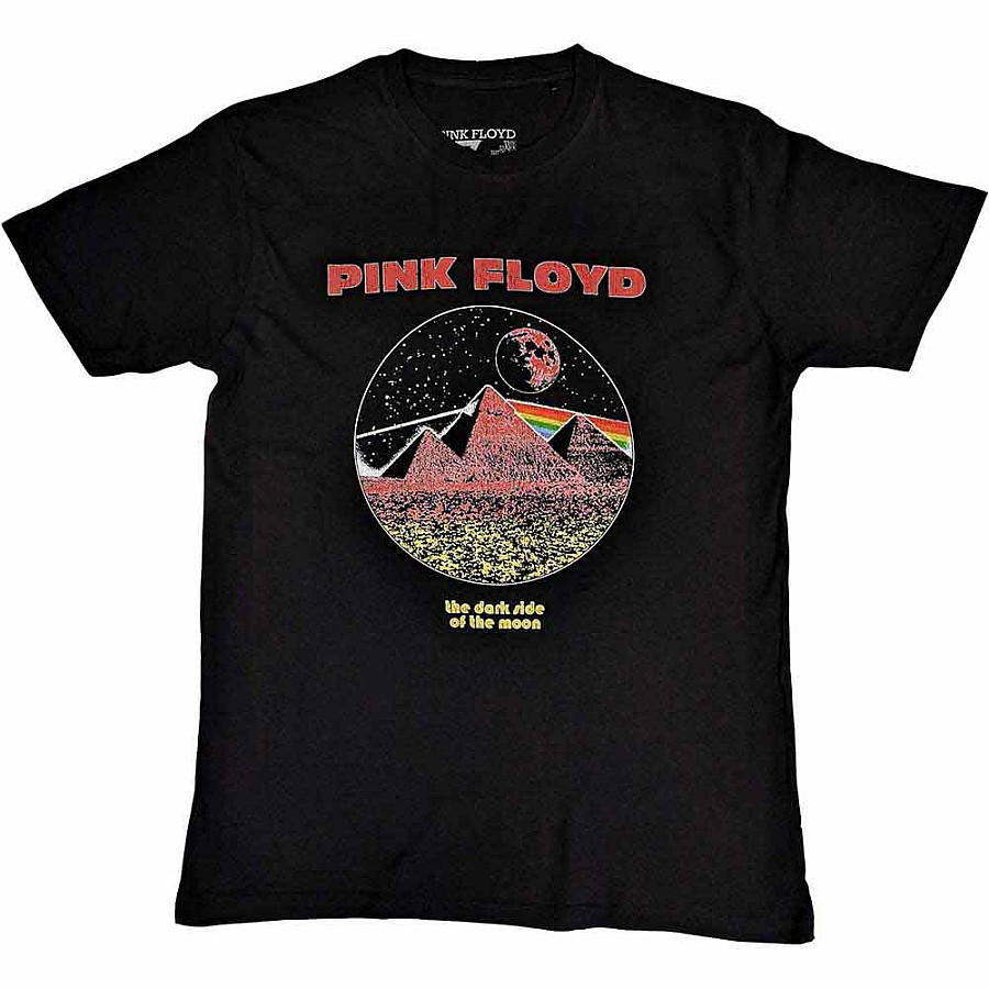 Pink Floyd tričko, Vintage Pyramids Black, pánské, velikost M