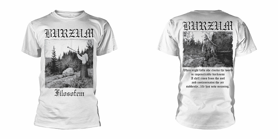 Burzum tričko, Filosofem 2018 BP White, pánské, velikost S