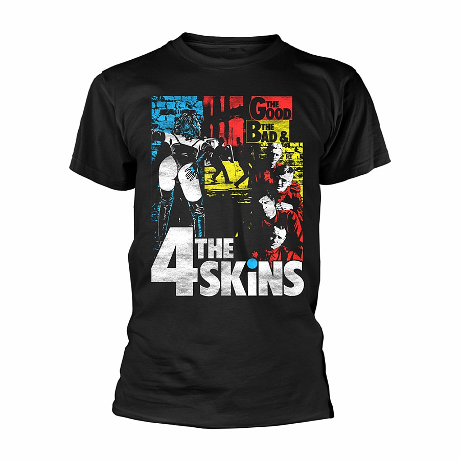 4 Skins tričko, The Good The Bad & The 4 Skins Black, pánské, velikost M