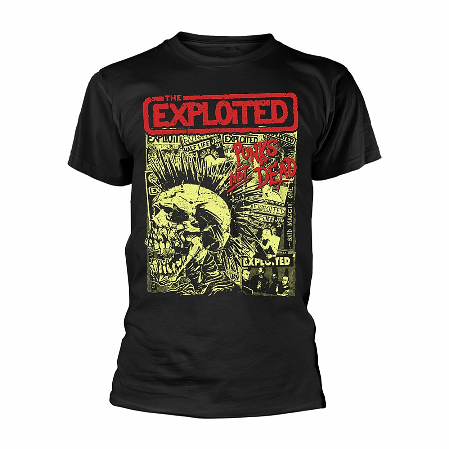 The Exploited tričko, Punks Not Dead Black, pánské, velikost XL