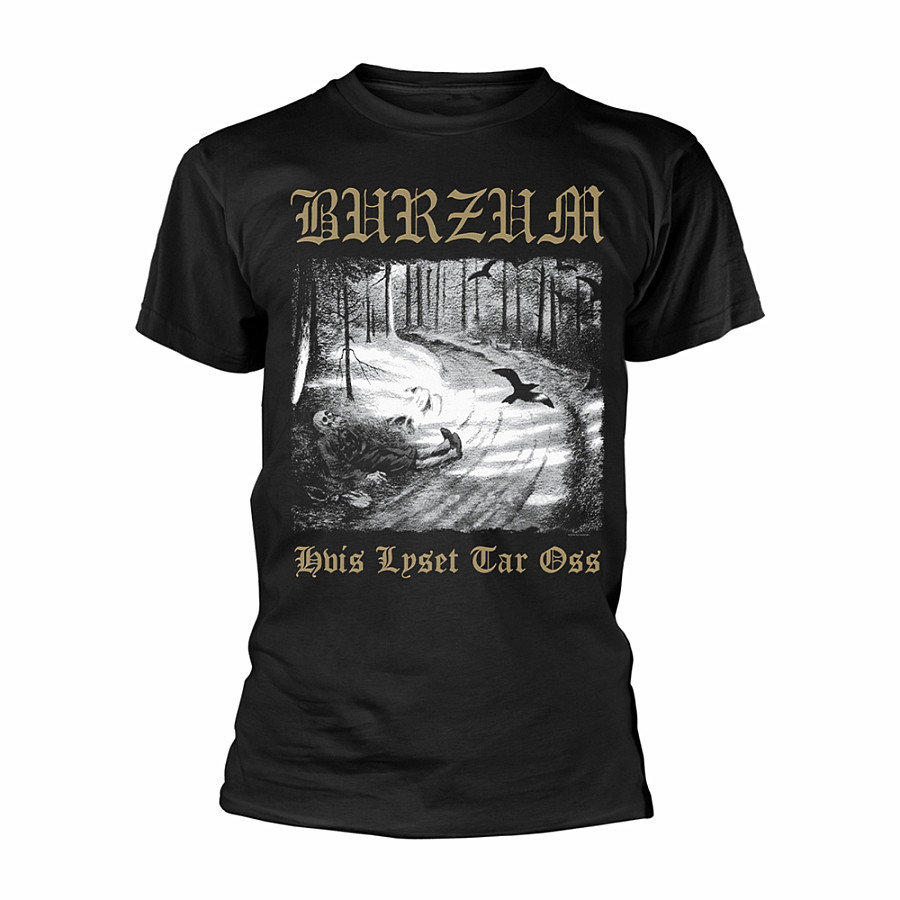 Burzum tričko, Hvis Lyset Tar Oss - Gold Black, pánské, velikost S