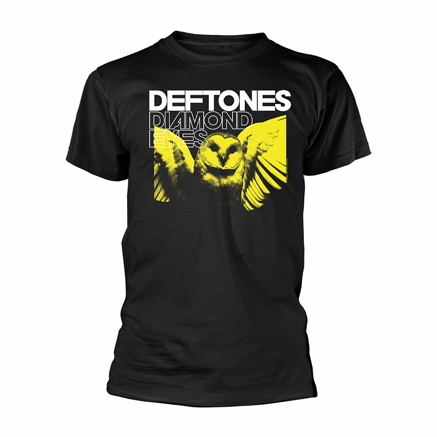 Deftones tričko, Diamond Eyes Owl Black, pánské, velikost S