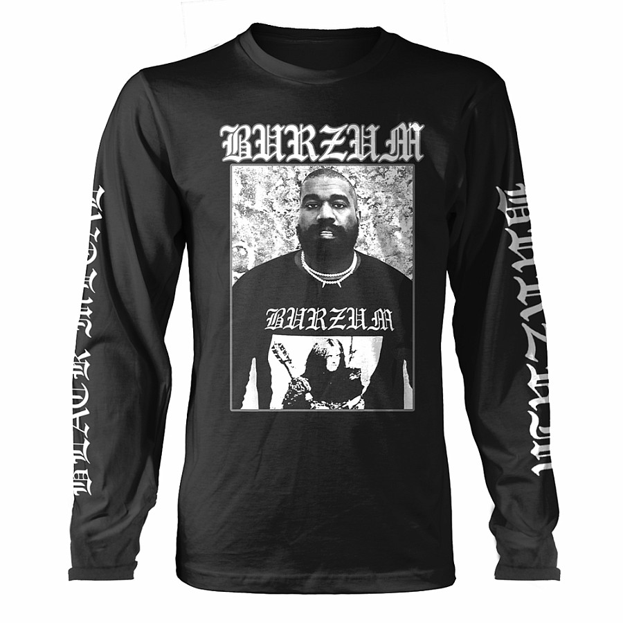 Burzum tričko dlouhý rukáv, Black Metal Sleeve Print Black, pánské, velikost M