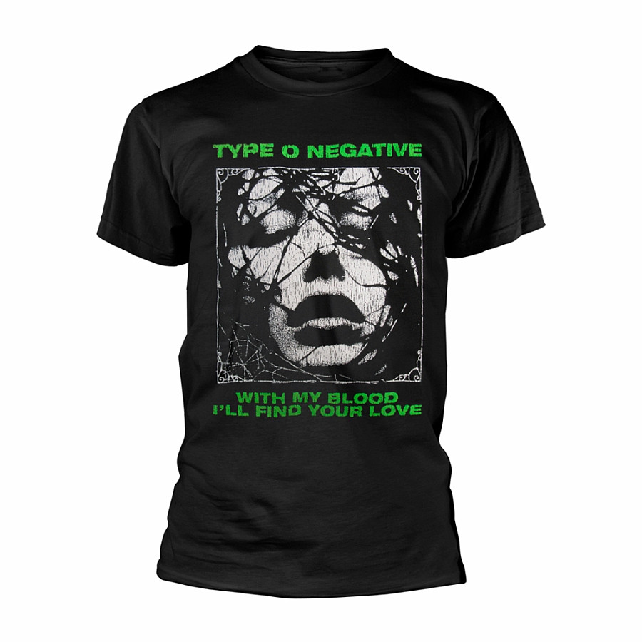 Type O Negative tričko, With My Blood Black, pánské, velikost S