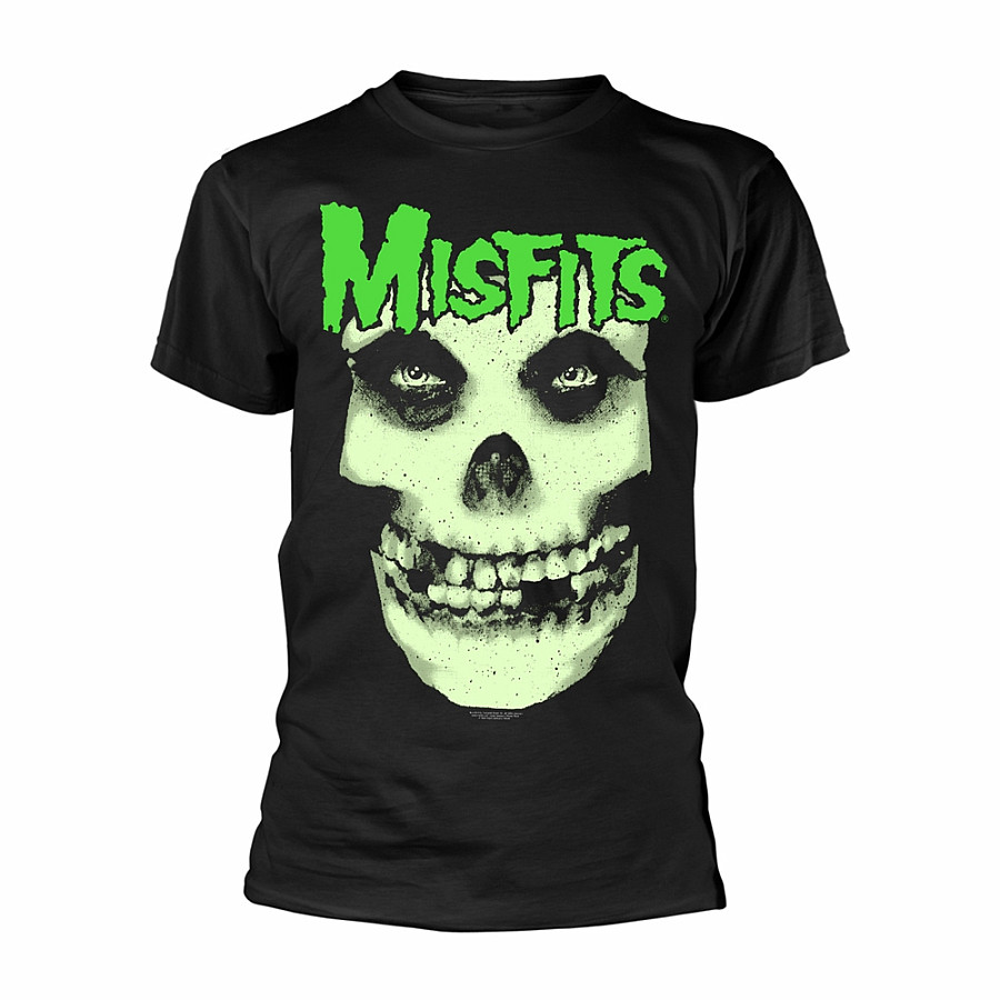 Misfits tričko, Glow Jurek Skull, pánské, velikost XL