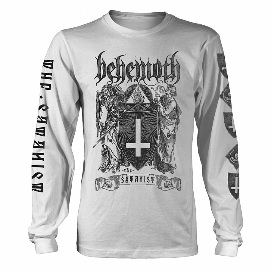 Behemoth tričko dlouhý rukáv, The Satanist White, pánské, velikost XXL