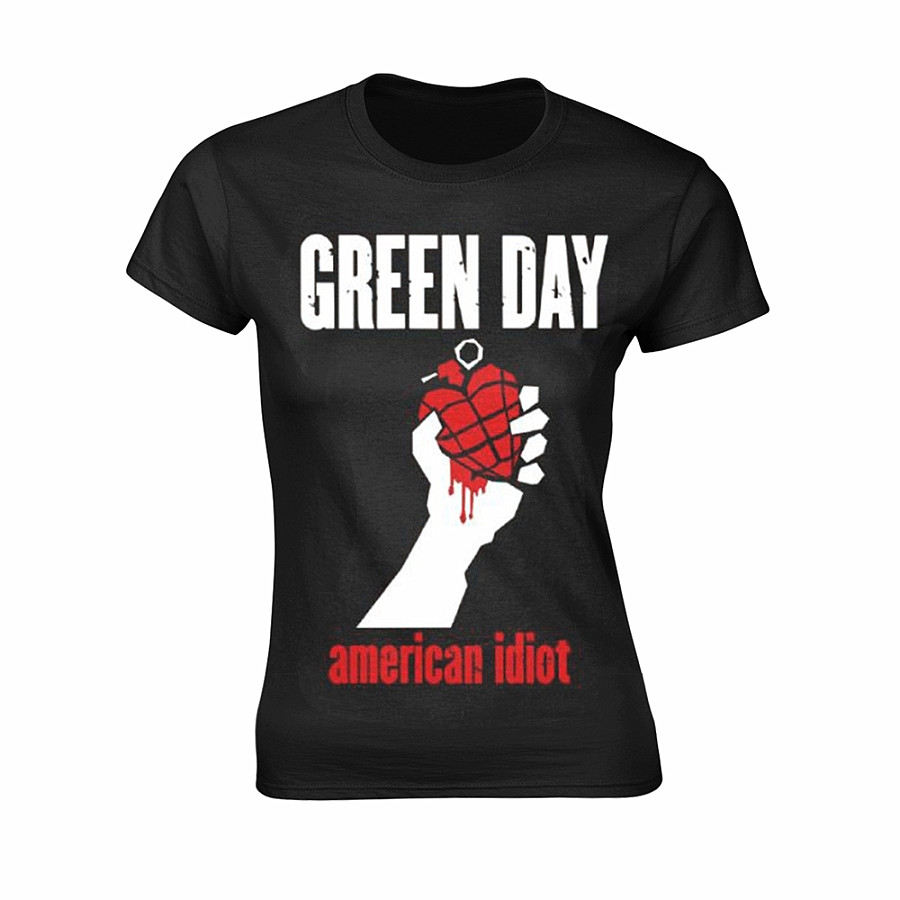 Green Day tričko, American Idiot Heart Girly BP Black, dámské, velikost XL