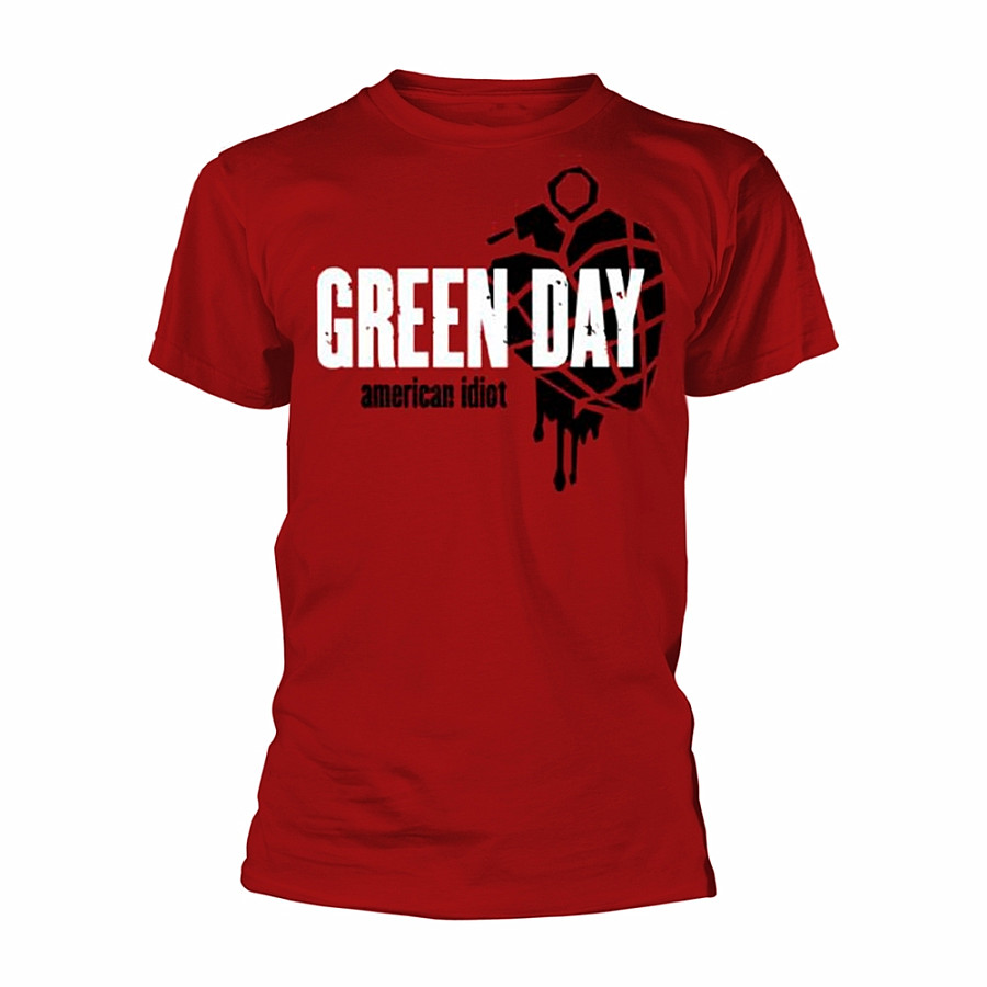 Green Day tričko, American Idiot Heart Grenade BP Red, pánské, velikost XXL