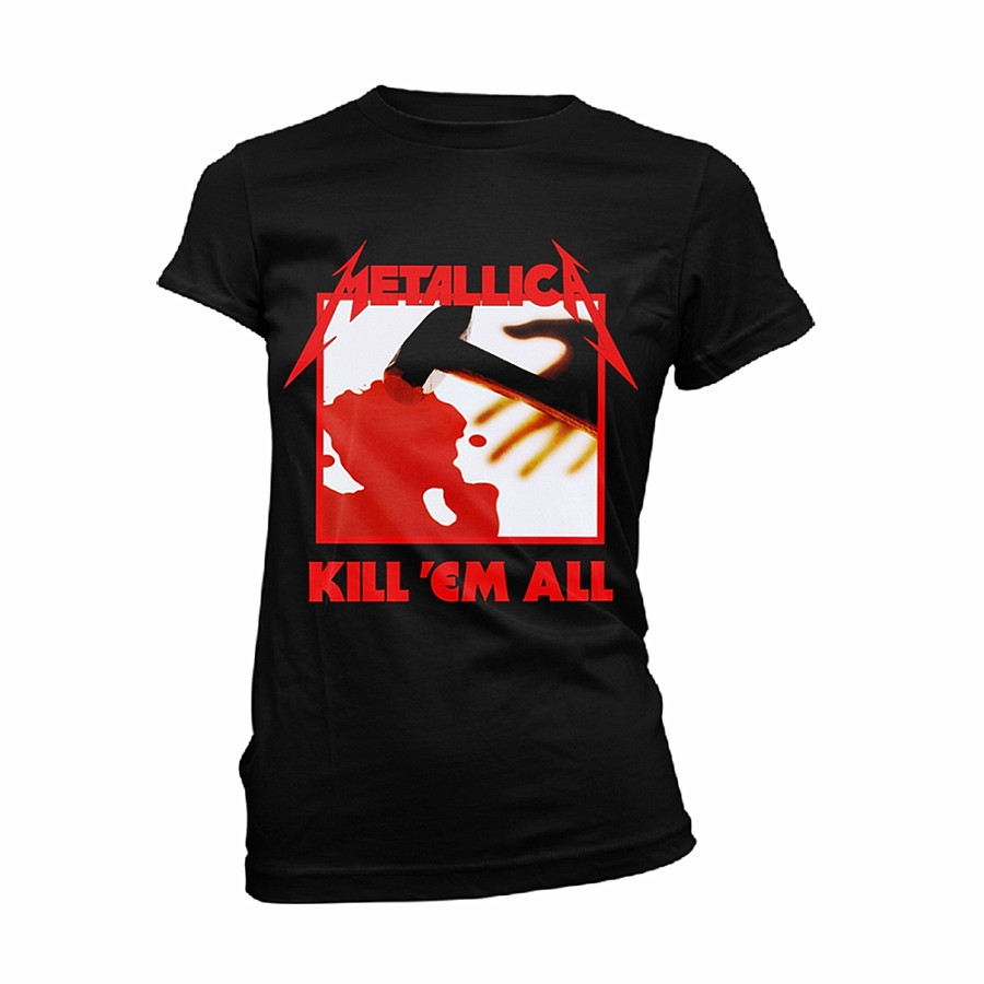 Metallica tričko, Kill Em All Tracks BP Black, dámské, velikost XXL