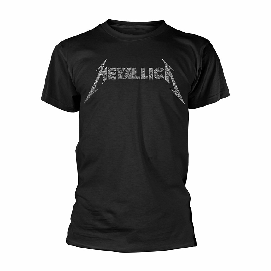 Metallica tričko, 40th Anniversary Songs Logo Black, pánské, velikost XL