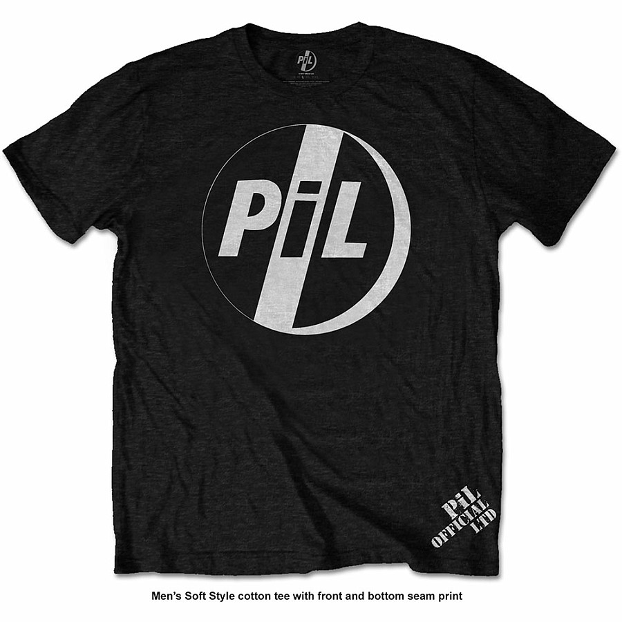 Public Image Ltd tričko, White Logo, pánské, velikost XL