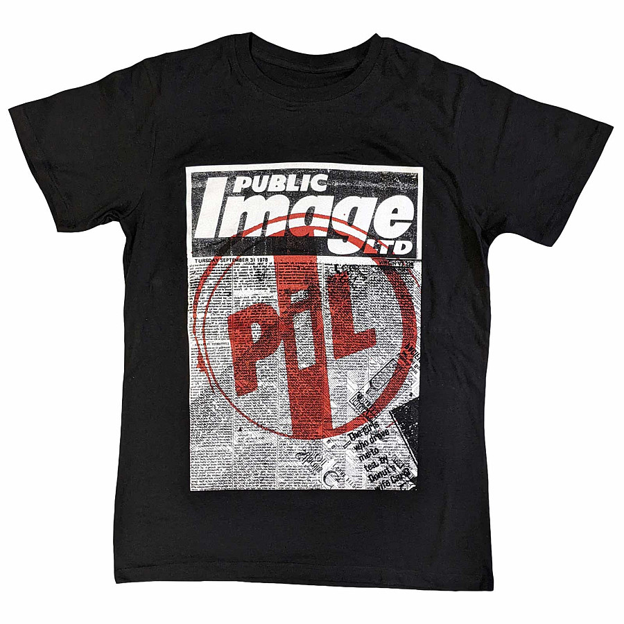 Public Image Ltd tričko, Poster Black, pánské, velikost XL