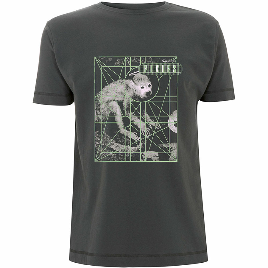 Pixies tričko, Monkey Grid Grey, pánské, velikost M