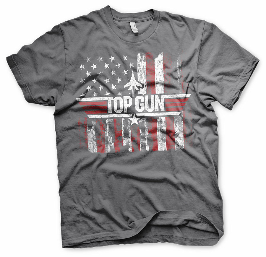 Top Gun tričko, America Grey, pánské, velikost M
