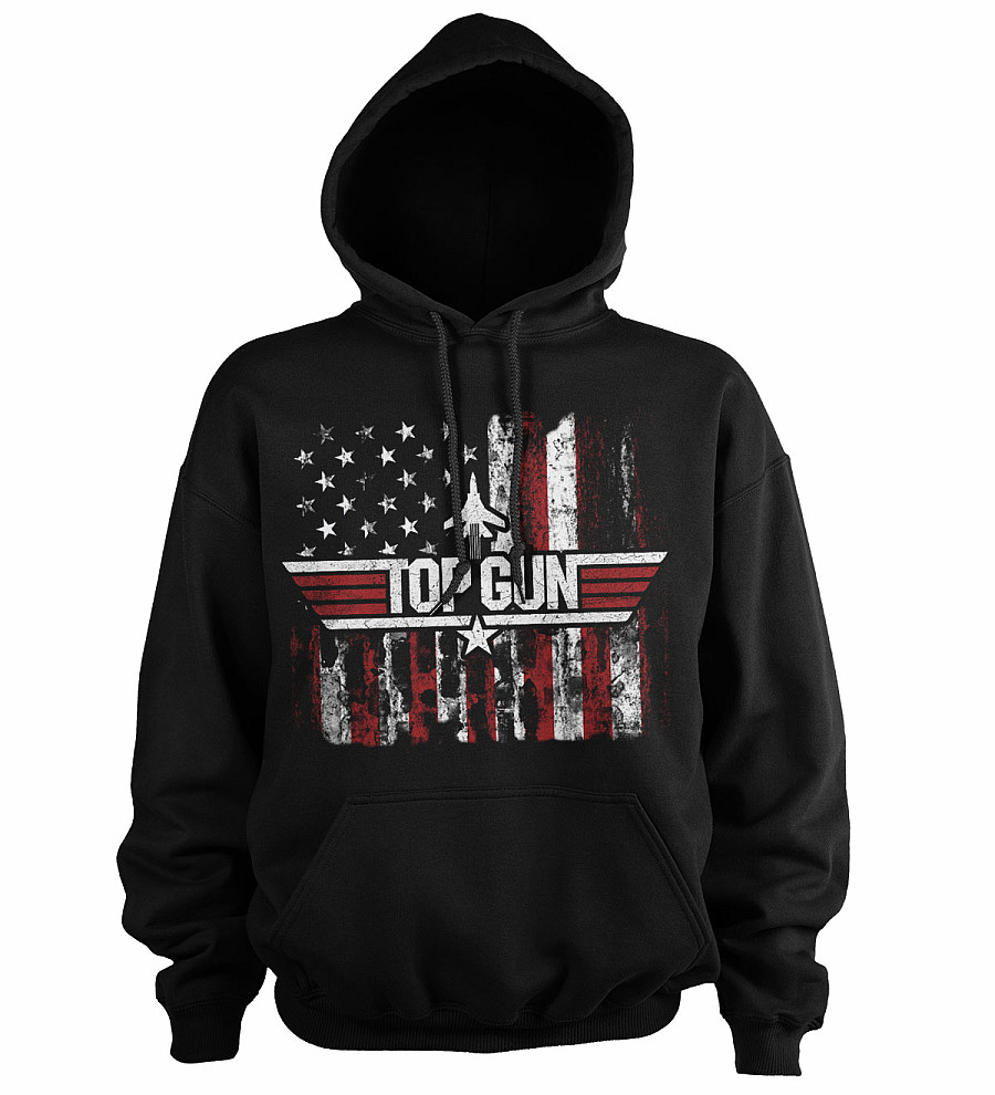 Top Gun mikina, America Hoodie Black, pánská, velikost L