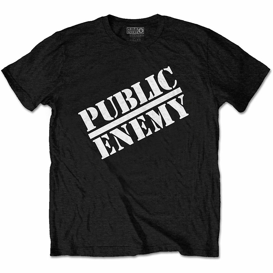 Public Enemy tričko, Logo Black, pánské, velikost M