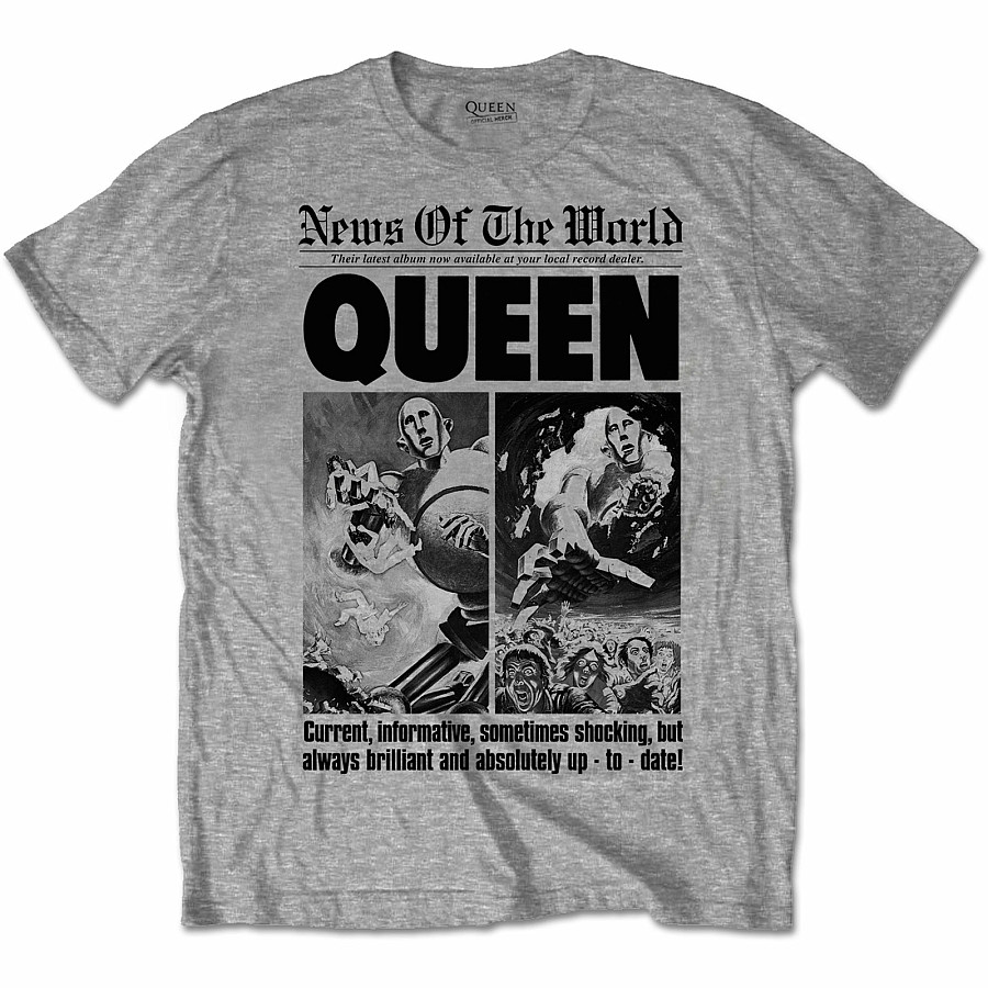 Queen tričko, NOTW 40 Front Page, pánské, velikost S