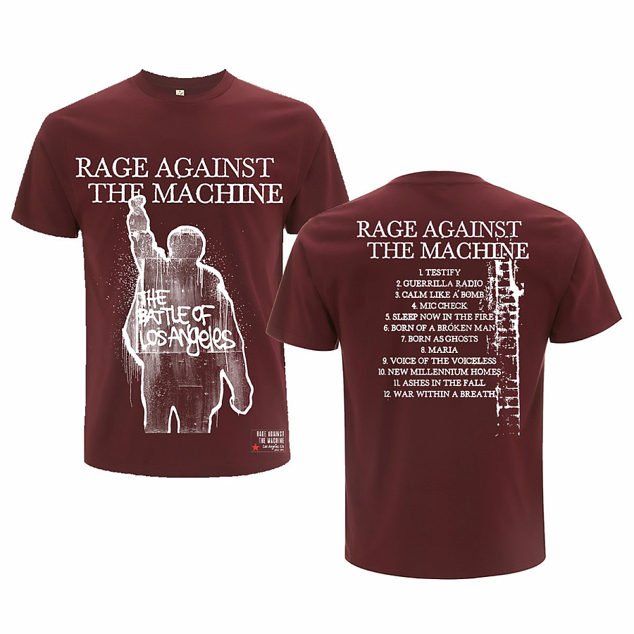 Rage Against The Machine tričko, Bola Album Cover Maroon, pánské, velikost XL