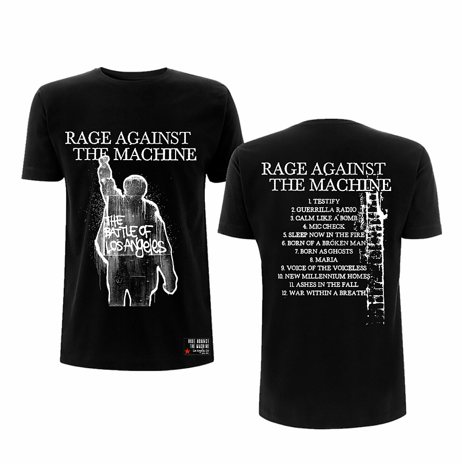Rage Against The Machine tričko, Bola Album Cover Tracks Black, pánské, velikost M