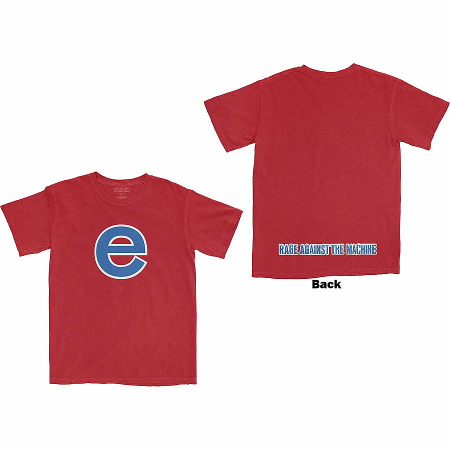 Rage Against The Machine tričko, Big E BP Red, pánské, velikost XL